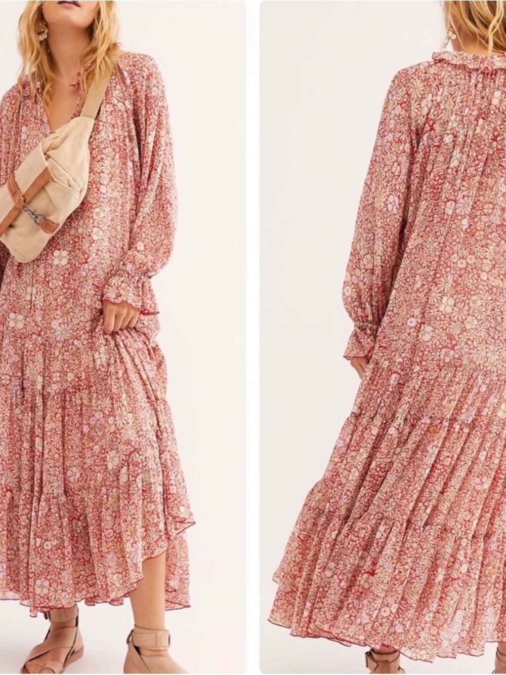 Free People Feeling Groovy Maxi Dress sz XS